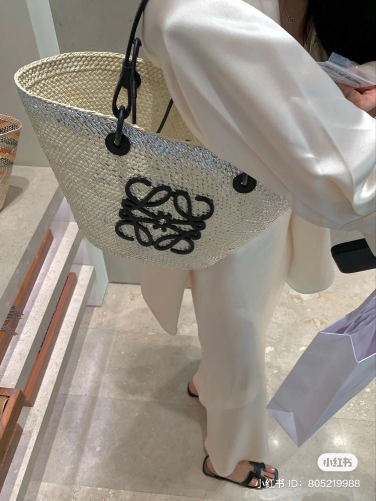 Handmade Moroccan Straw Tote Bag – Boho Summer Beach Bag – Artisanal Handwoven Tote from Morocco