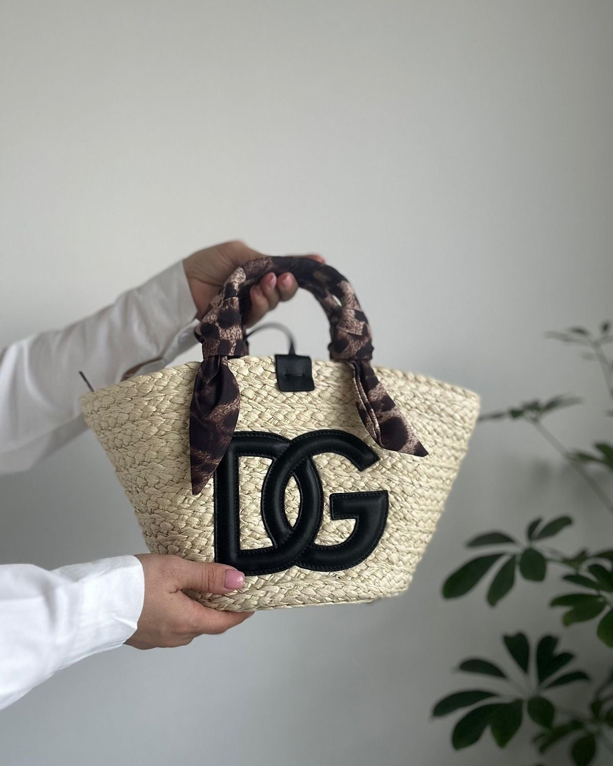 Luxury Handmade Moroccan Straw Tote – Colorful Handle Edition