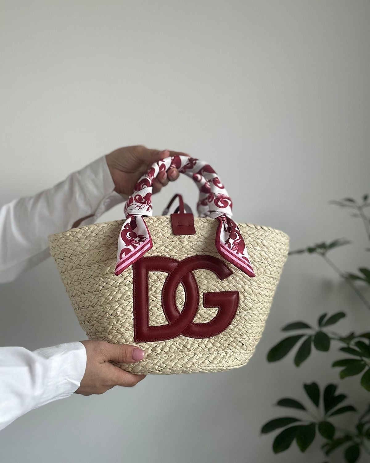 Luxury Handmade Moroccan Straw Tote – Colorful Handle Edition