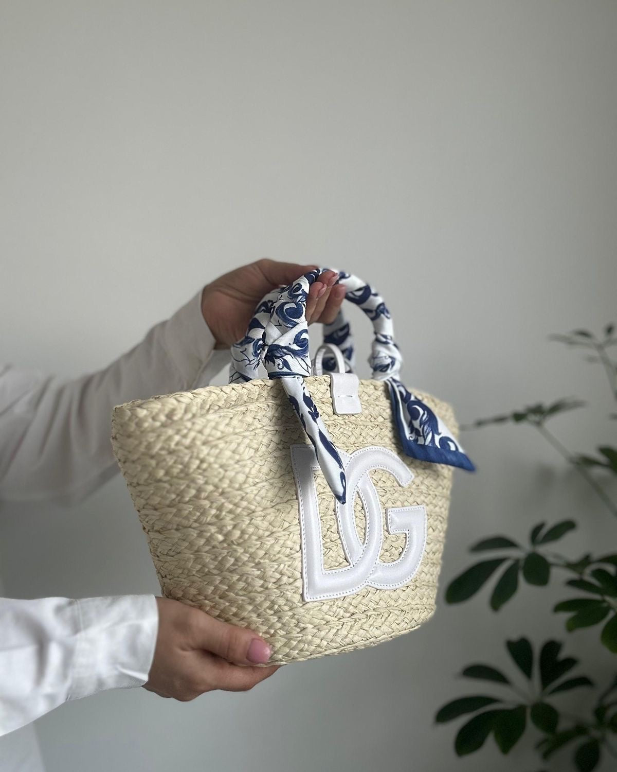 Luxury Handmade Moroccan Straw Tote – Colorful Handle Edition