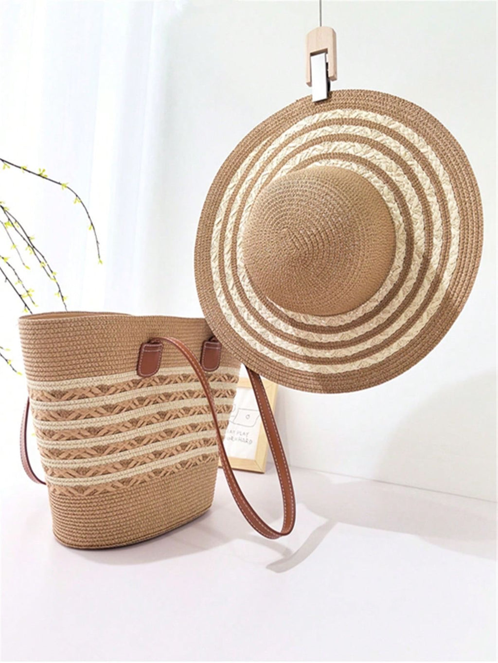 Summer Straw Bag & Hat Set – Beach Essentials