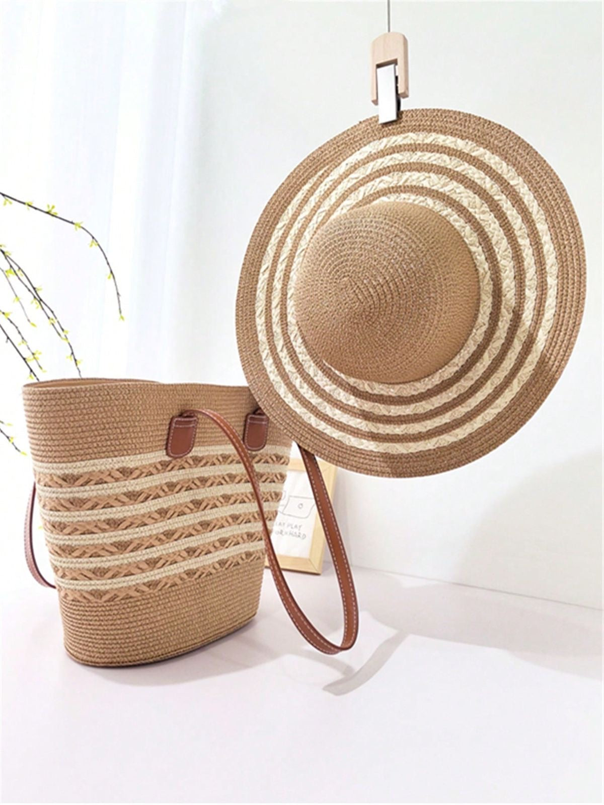 Summer Straw Bag & Hat Set – Beach Essentials