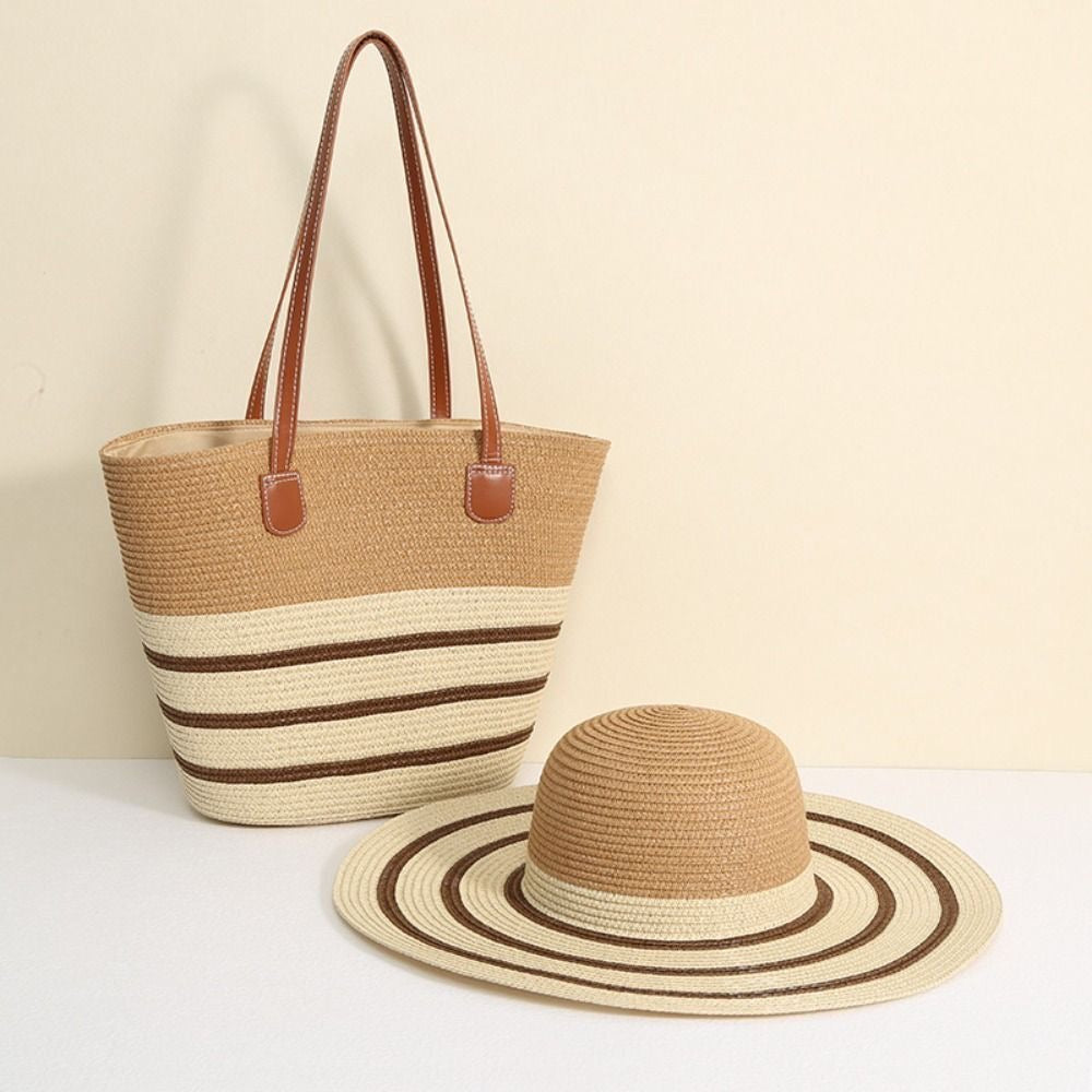 Summer Straw Bag & Hat Set – Beach Essentials