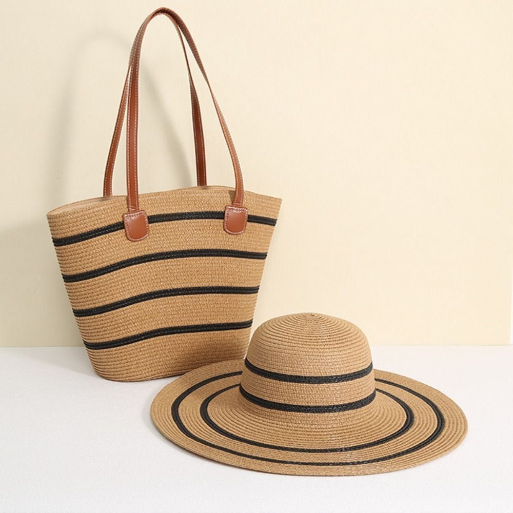 Summer Straw Bag & Hat Set – Beach Essentials