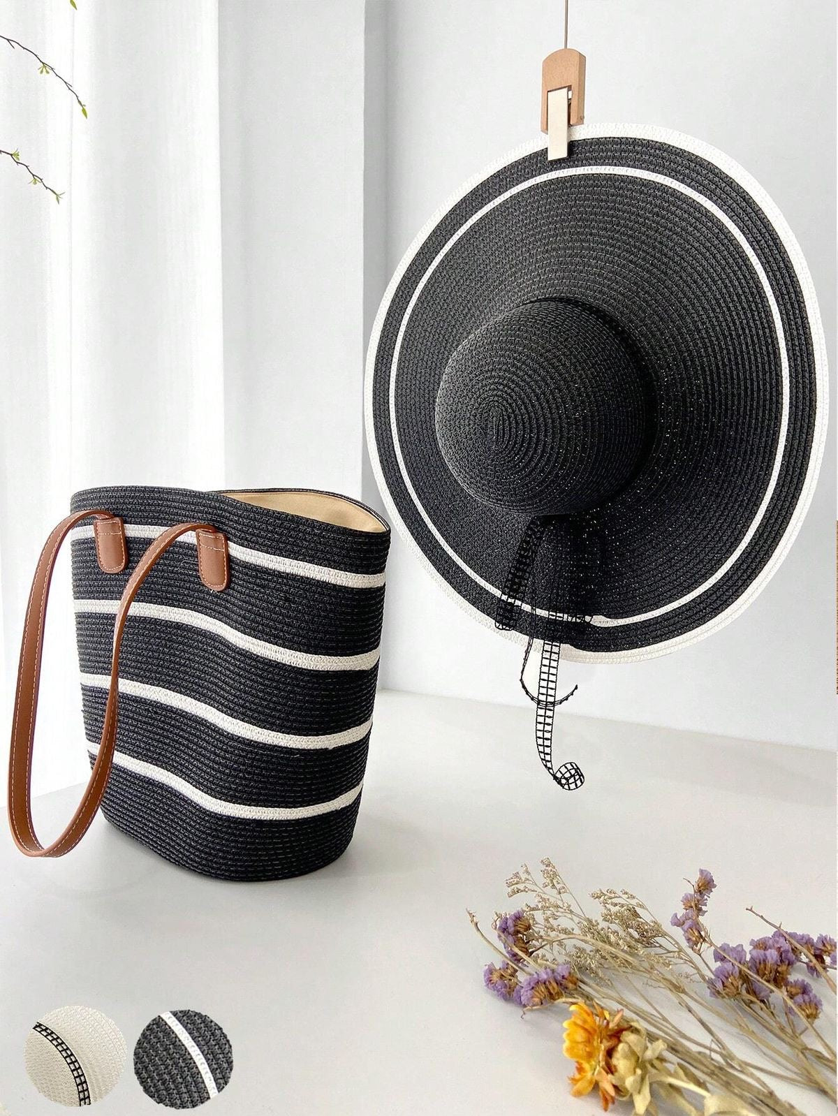 Summer Straw Bag & Hat Set – Beach Essentials