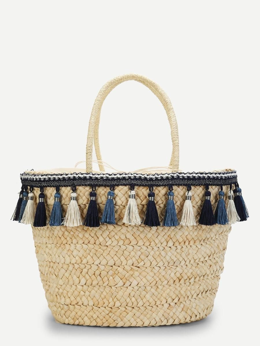 ✨ Summer Essential – Handmade Moroccan Straw Tote ✨